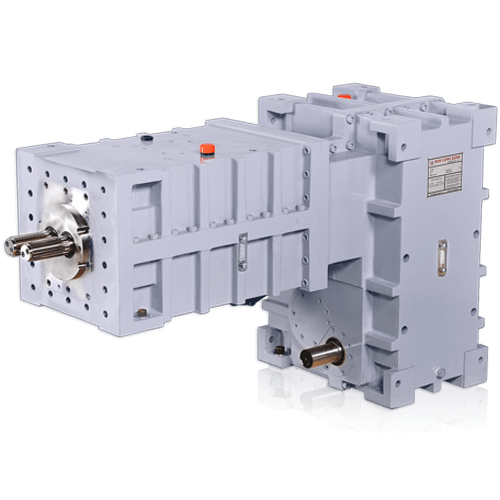 二軸異方向パラレル押出機用減速機